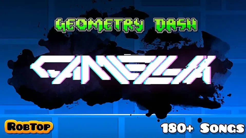 Captura de pantalla del juego Geometry Dash con el nuevo artista Camellia
